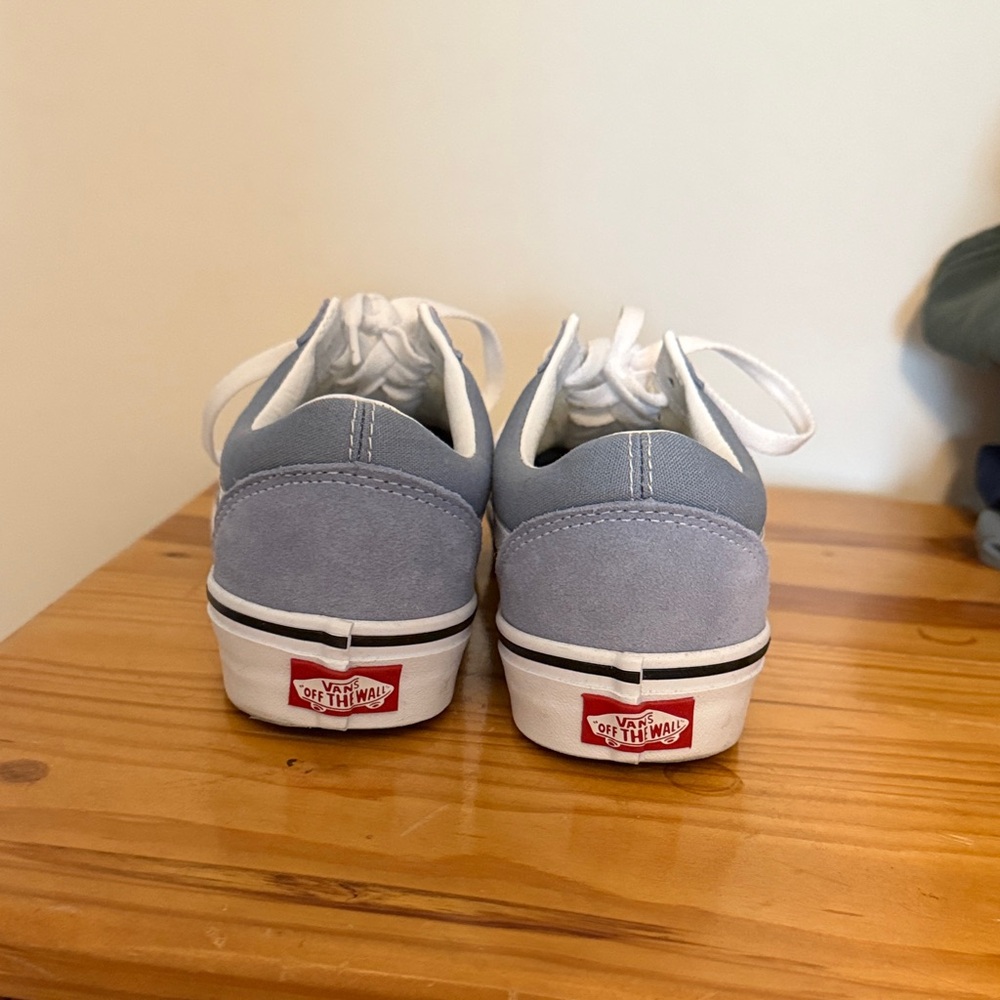 Vans Classic Blue and White Skate Shoes - Picture 4 of 6